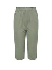 Yours Curve Blue Cool Cotton Cropped Trousers 2 Pack - Image 7 of 7