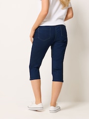 M&Co Blue Denim Capri Jeans - Image 3 of 4