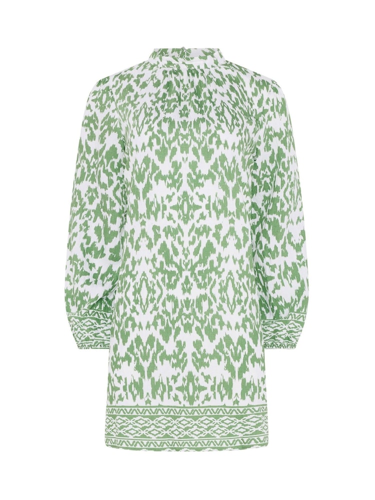 Зеленый - Платье-туника с поясом M&Co - Изображение 5 5