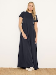 Long Tall Sally Navy Asymmetric Maxi Dress - Image 1 of 5