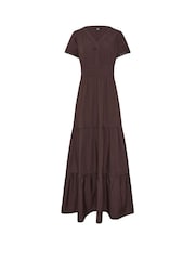Long Tall Sally Brown Lace Insert Maxi Dress - Image 5 of 5
