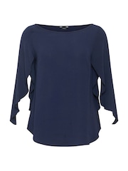 M&Co Blue Long Angel Sleeve Blouse - Image 5 of 5