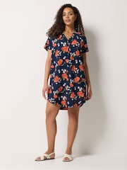 Синий - M&Co Notch Neck Mini Dress - Изображение 2 5