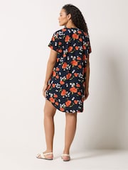 Синий - M&Co Notch Neck Mini Dress - Изображение 3 5