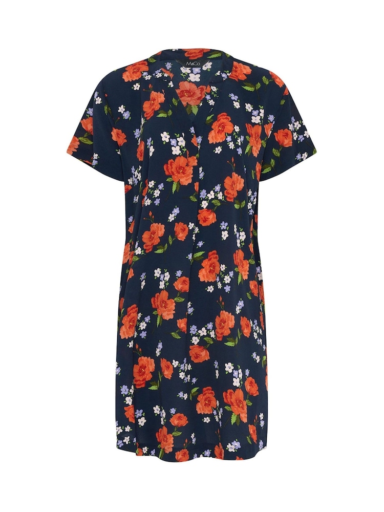 Синий - M&Co Notch Neck Mini Dress - Изображение 5 5