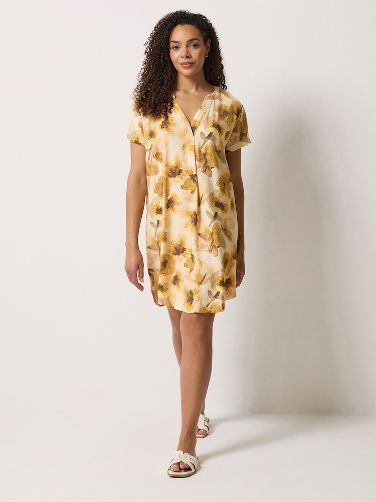 Желтый - M&Co Notch Neck Mini Dress - Изображение 1 5