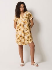 Желтый - M&Co Notch Neck Mini Dress - Изображение 2 5