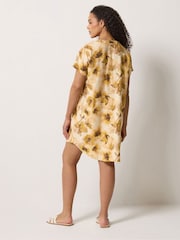 Желтый - M&Co Notch Neck Mini Dress - Изображение 3 5