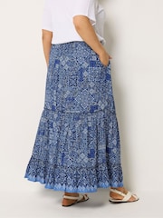 Yours Curve Tiered Skirt - Imagen 3 de 5