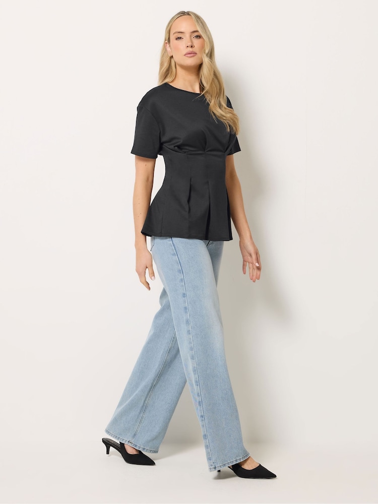 Long Tall Sally Black Seam Detail Top - Image 2 of 5