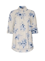 Floral blanc - Chemise à manches M&Co raglan - Image 5 de 5