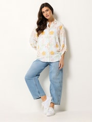 M&Co White Tropical Print Shirt - Image 2 of 5