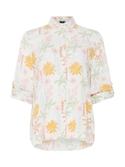 M&Co White Tropical Print Shirt - Image 5 of 5