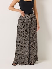Long Tall Sally Brown Pleated Maxi Skirt - Image 2 of 5