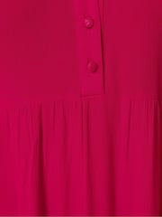 Красный - Ярусное платье макси с защипами M&Co - Изображение 4 5