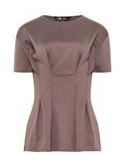 Long Tall Sally Brown Seam Detail Top - Image 5 of 5