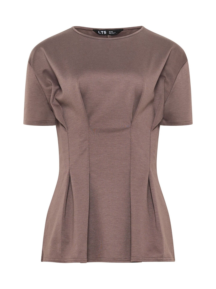 Long Tall Sally Brown Seam Detail Top - Image 5 of 5