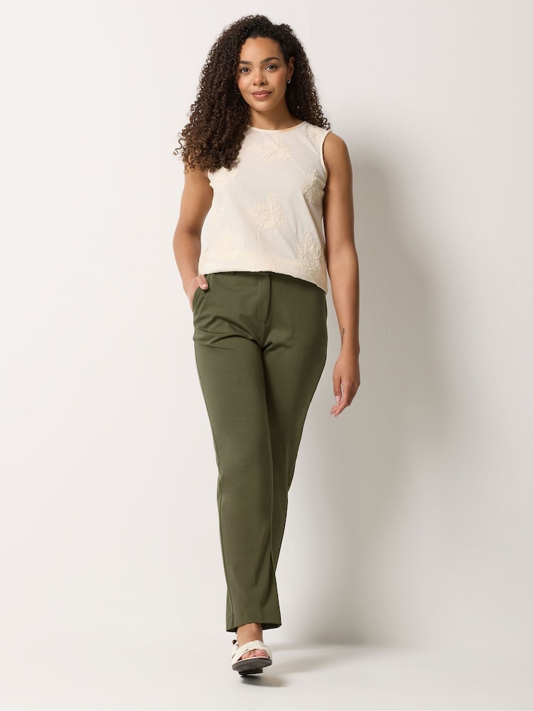 M&Co Green Ponte Tailored Trousers - Image 2 of 5