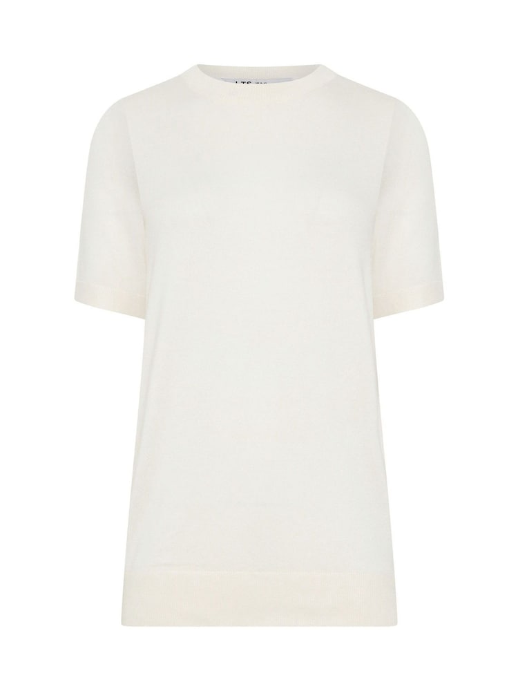 Long Tall Sally White Short Sleeve Knitted Jumper - Image 5 of 5 Long Tall Sally White Short Sleeve Knitted Jumper - Image 5 of 5