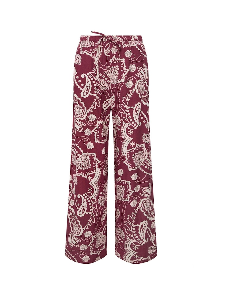Long Tall Sally Red Wide Leg Trousers - Image 5 of 5