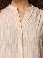 M&Co Orange Short Puff Sleeve Blouse - Image 4 of 5