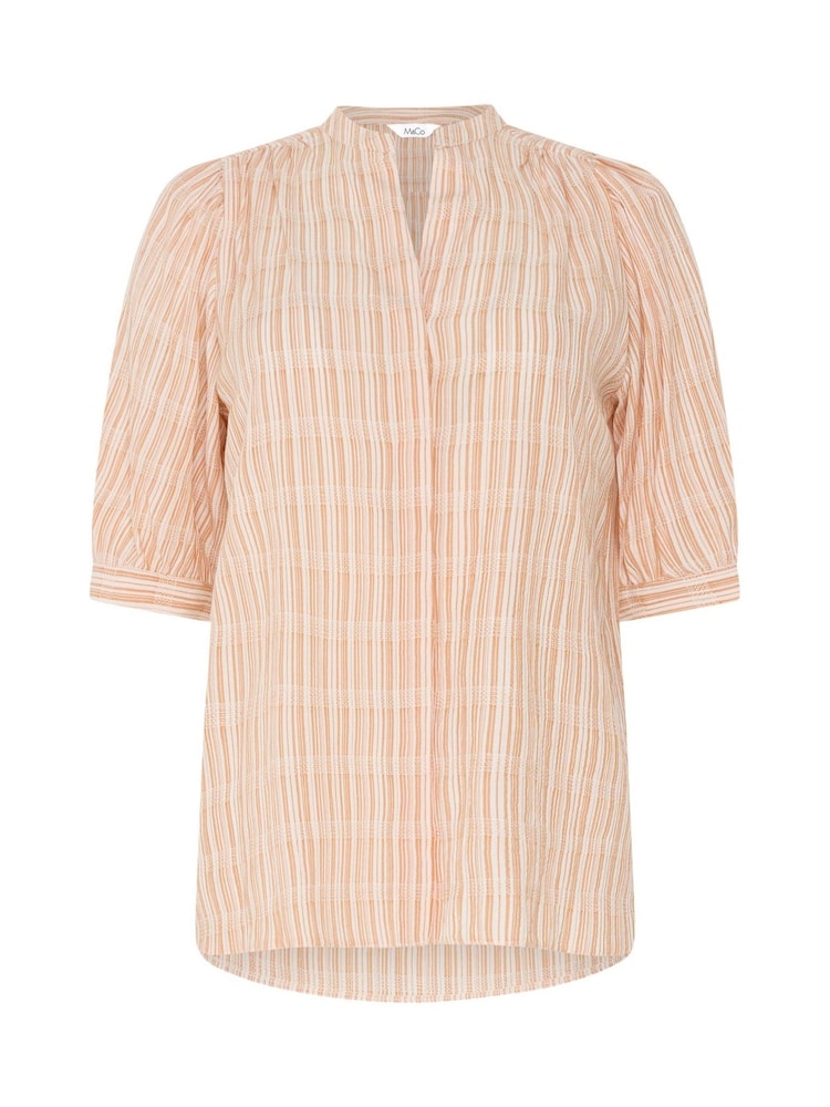 M&Co Orange Short Puff Sleeve Blouse - Image 5 of 5