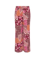 M&Co Red Printed Wide Leg Trousers - Image 5 of 5
