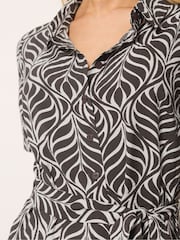 M&Co Brown Printed Shirt Dress - Image 4 of 5