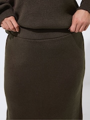 Yours Curve Brown Limited Knitted Skirt - Image 4 of 5