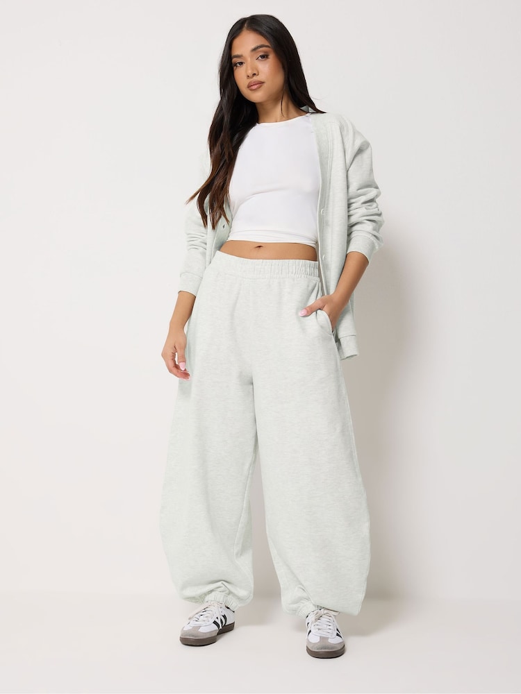 PixieGirl Petite Grey Brushed Balloon Joggers - Image 2 of 5