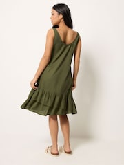 PixieGirl Petite Double Frill Hem Midi Dress - Imagen 3 de 5