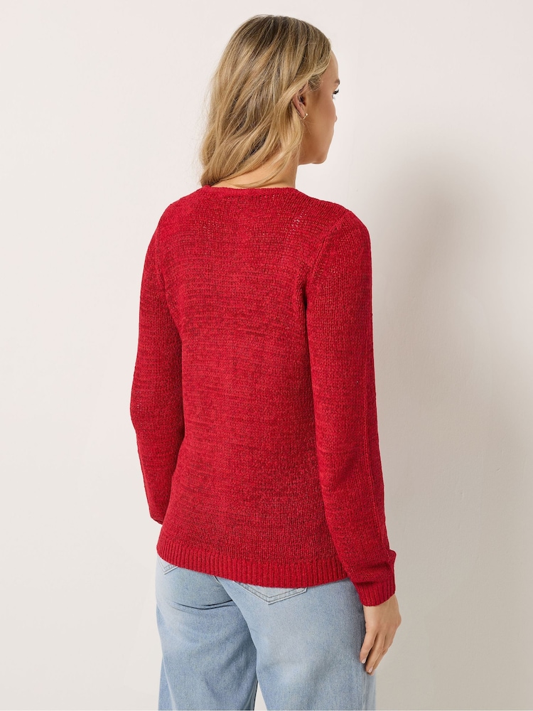 Long Tall Sally Red Knitted Cardigan - Image 2 of 5