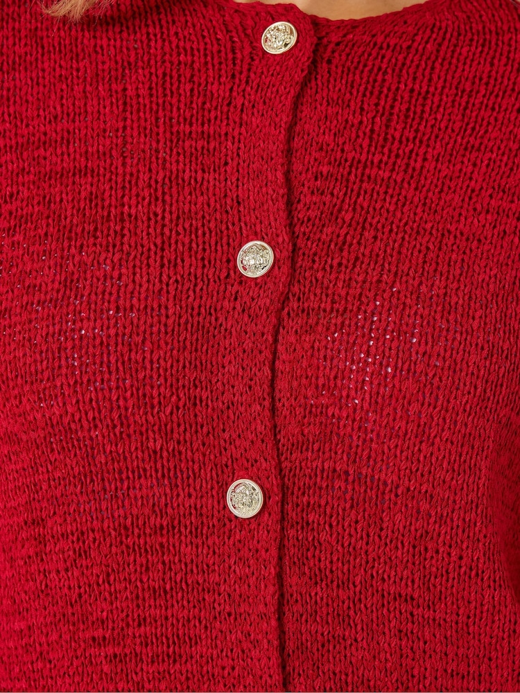 Long Tall Sally Red Knitted Cardigan - Image 5 of 5