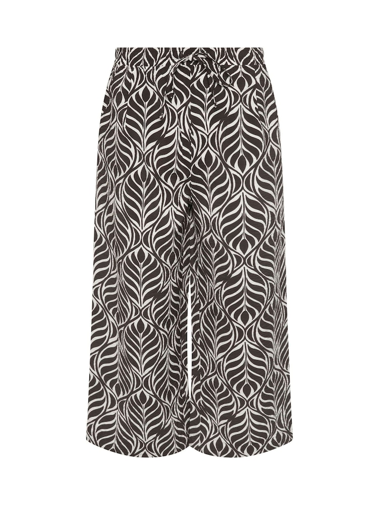 M&Co Brown Petite Printed Culottes - Image 5 of 5