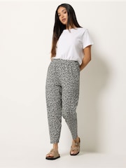 M&Co Black Petite Jersey Hareem Trousers - Image 2 of 5