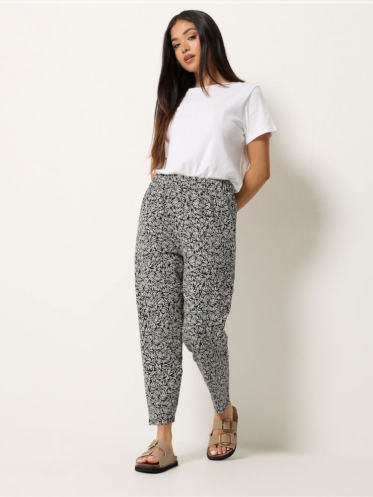 M&Co Black Petite Jersey Hareem Trousers - Image 2 of 5