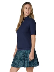 Callaway Apparel Blue Rib Play Polo Shirt - Image 4 of 8