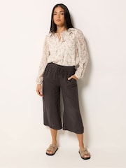 M&Co Brown Petite Wide Leg Culottes - Image 2 of 5