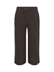 M&Co Brown Petite Wide Leg Culottes - Image 5 of 5