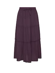 M&Co Purple Petite Crinkle Maxi Skirt - Image 5 of 5