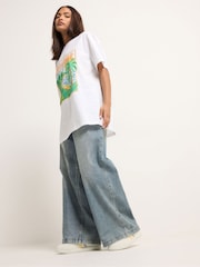 PixieGirl Petite Paradise Slogan T-Shirt - תמונה 2 מתוך 5