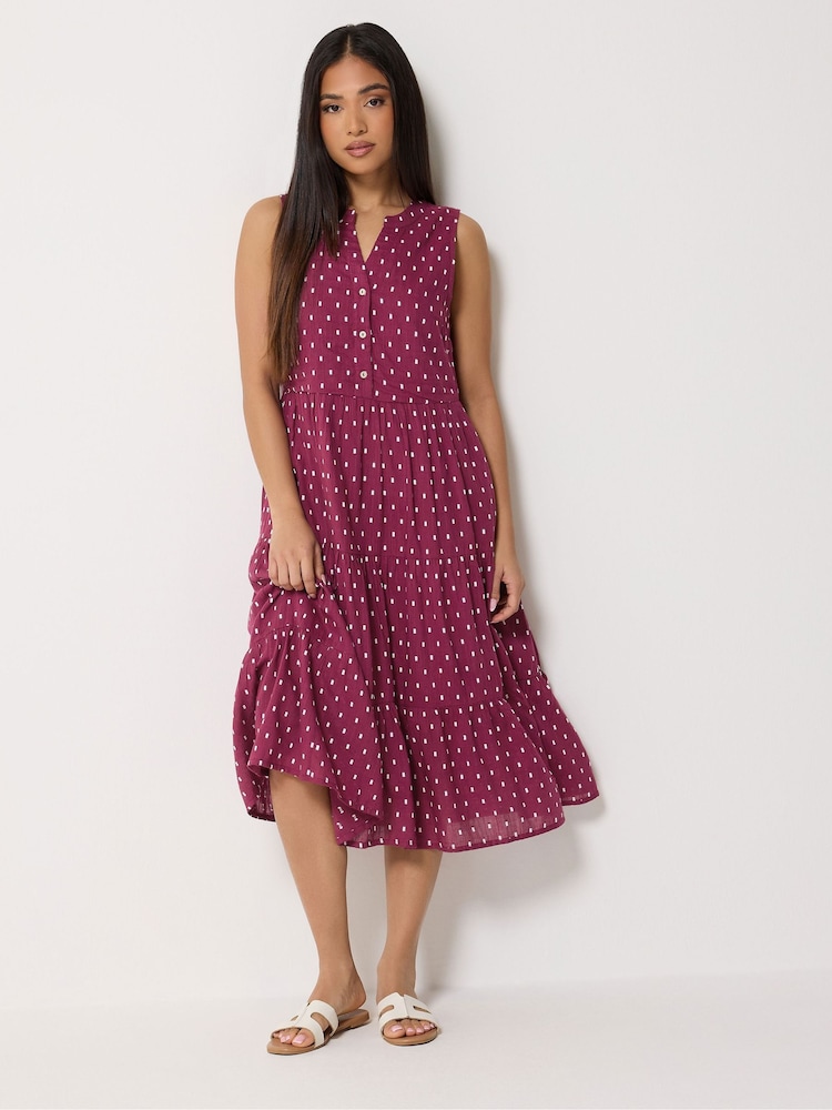 M&Co Petite Sleeveless Dobby Dress - Image 2 of 5