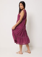 M&Co Petite Sleeveless Dobby Dress - Image 3 of 5