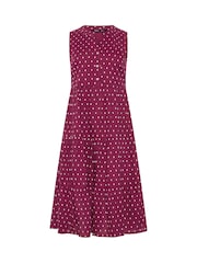 M&Co Petite Sleeveless Dobby Dress - Image 5 of 5