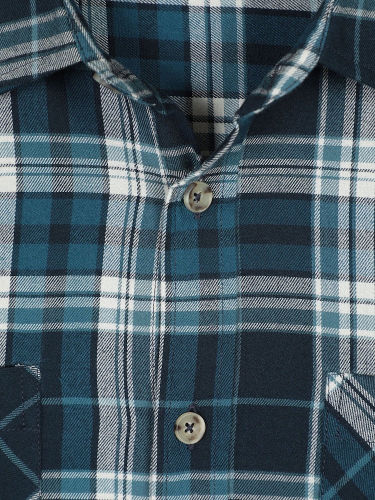 Mountain Warehouse Grey Maine Flannel Long Sleeve Shirt - Image 4 of 4 Mountain Warehouse Grey Maine Flannel Long Sleeve Shirt - Image 4 of 4