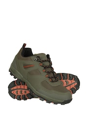 Mountain Warehouse Green McLeod Mens Outdoor Wide-Fit Walking Shoes - Image 1 of 7