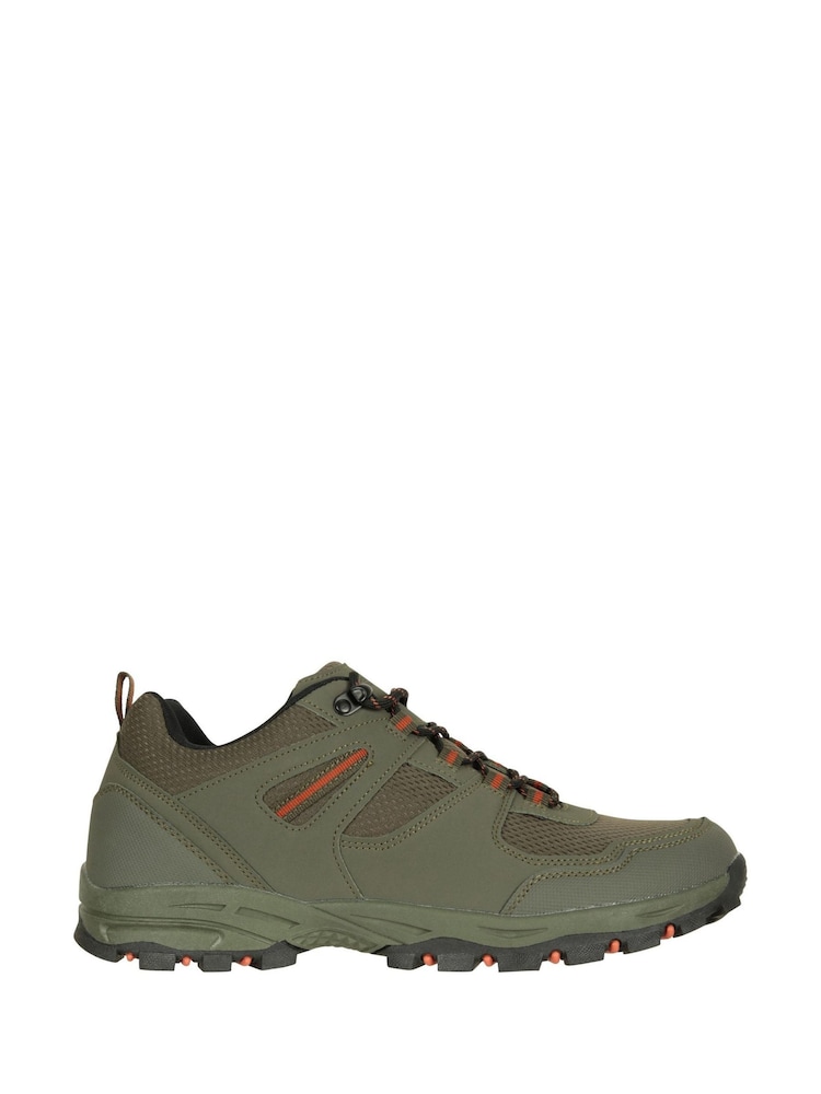 Mountain Warehouse Green McLeod Mens Outdoor Wide-Fit Walking Shoes - Image 2 of 7