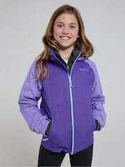 Mountain Warehouse Purple Torrent II Kids Waterproof Jacket - Image 1 of 4