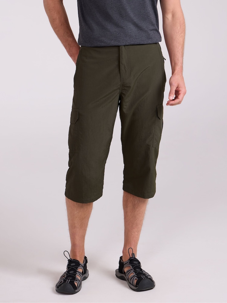 Mountain Warehouse Green Explore Quick Drying Long Shorts - Image 1 of 4 Mountain Warehouse Green Explore Quick Drying Long Shorts - Image 1 of 4