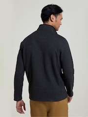 Mountain Warehouse Grey Beta Contrast Zip-Neck Sweat Shirt - Image 3 of 8